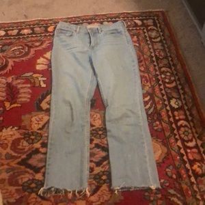 Everlane Crop Raw Hem Jeans